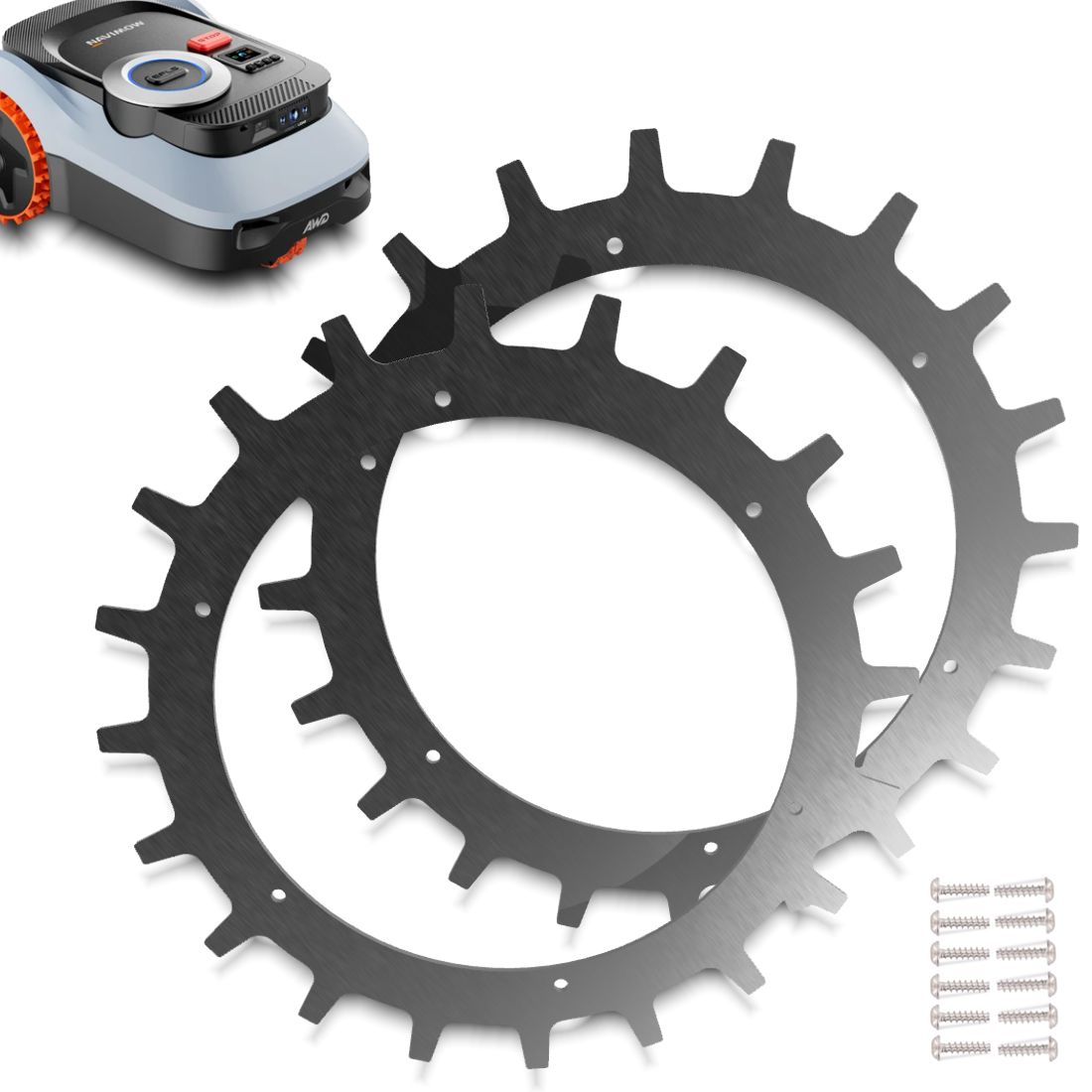 Spikes für Segway Navimow Mähroboter i208, i215, i220 LiDAR, i210 & i220 LiDAR Pro aus Edelstahl