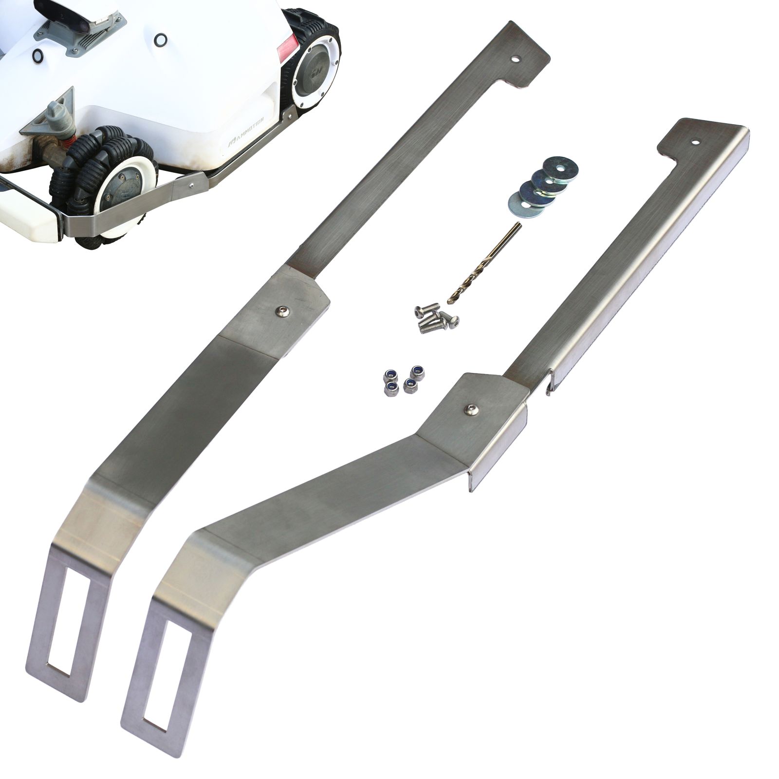 Kantenschutz Edelstahl für Mammotion Luba 1 & 2 Schürze Bumper 