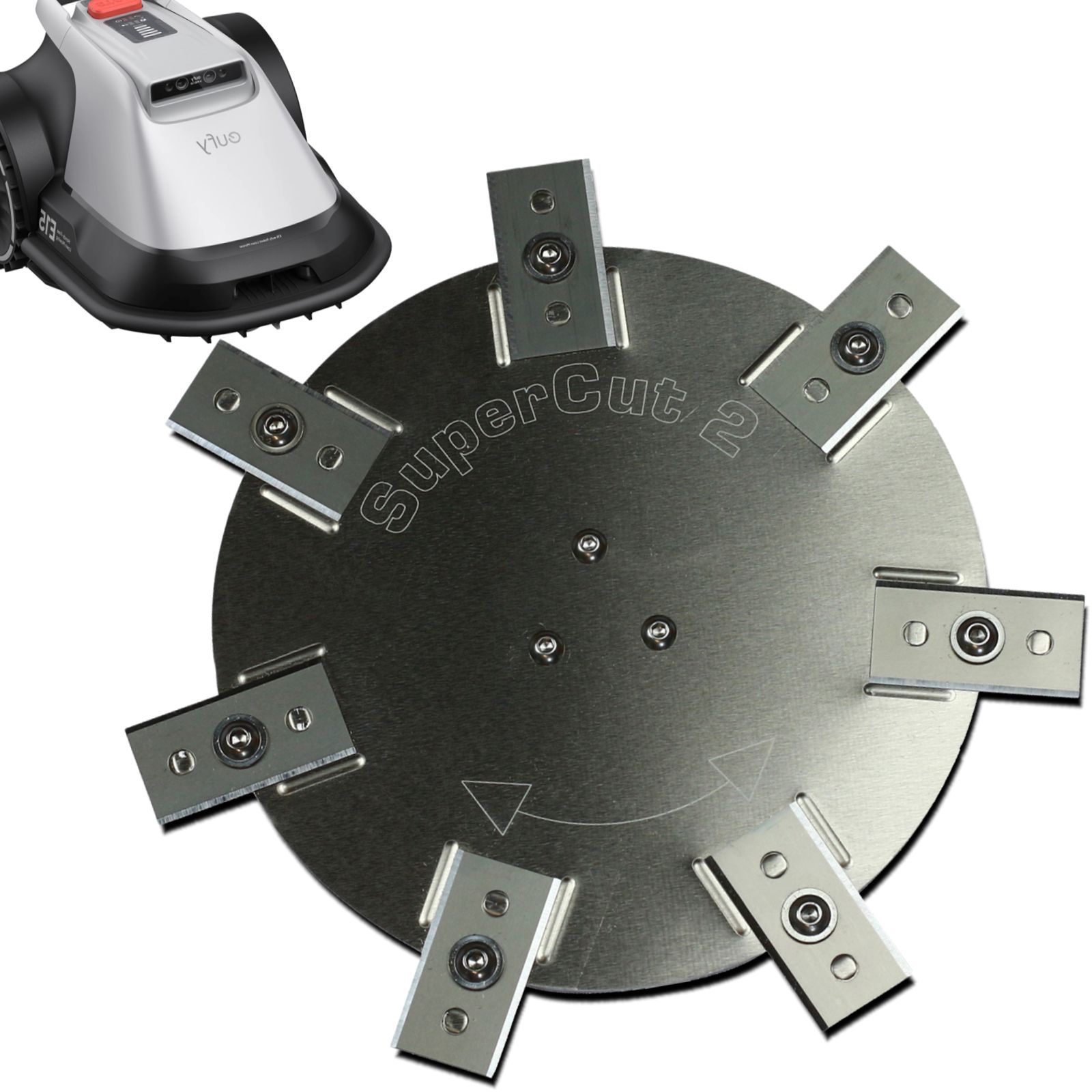 Messerscheibe Eufy E15/E18 Edelstahl / Aluminium - 7 feststehende Klingen