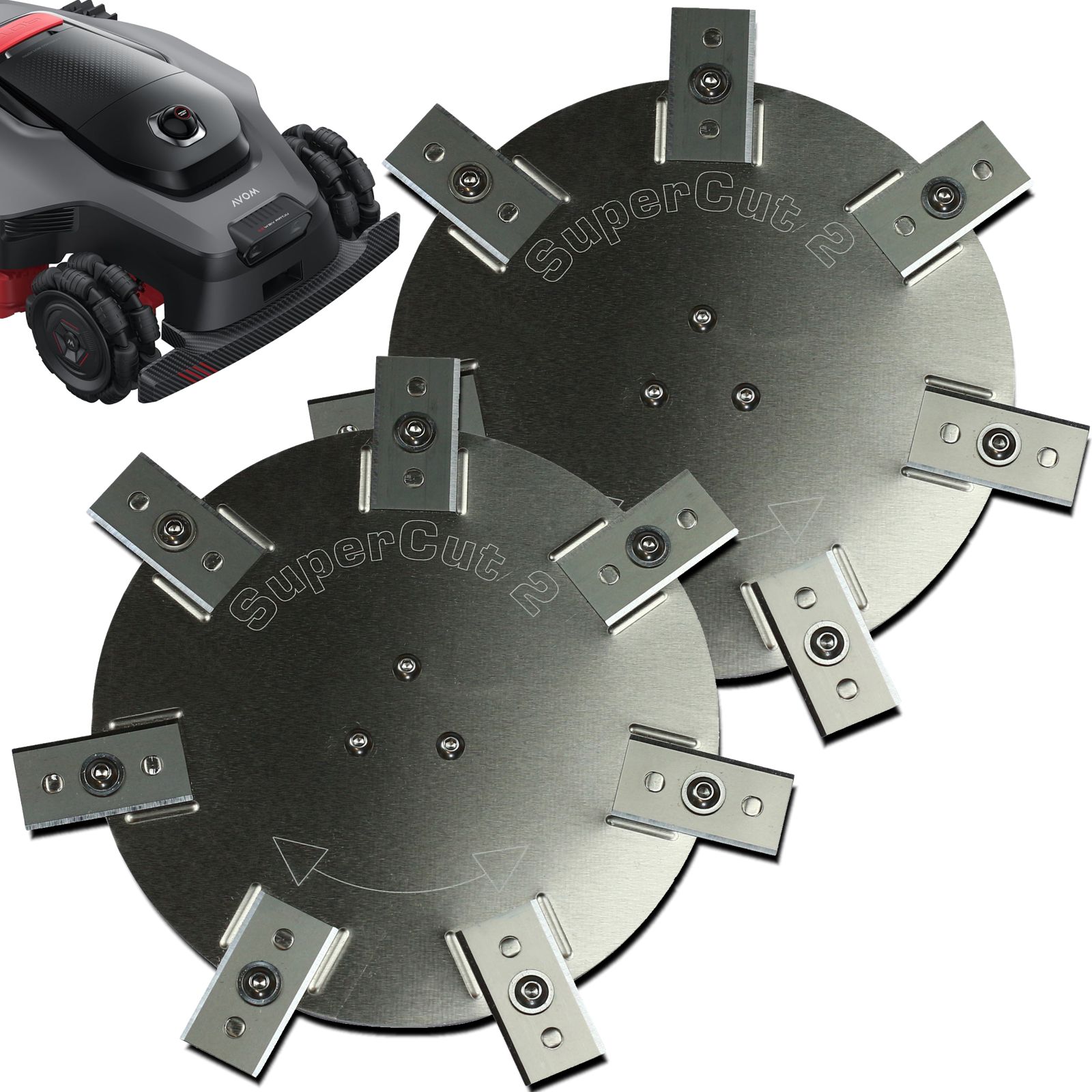 Messerscheibe Dreame Mova LiDAX Ultra AWD Edelstahl - Aluminium - 7 feststehende Klingen