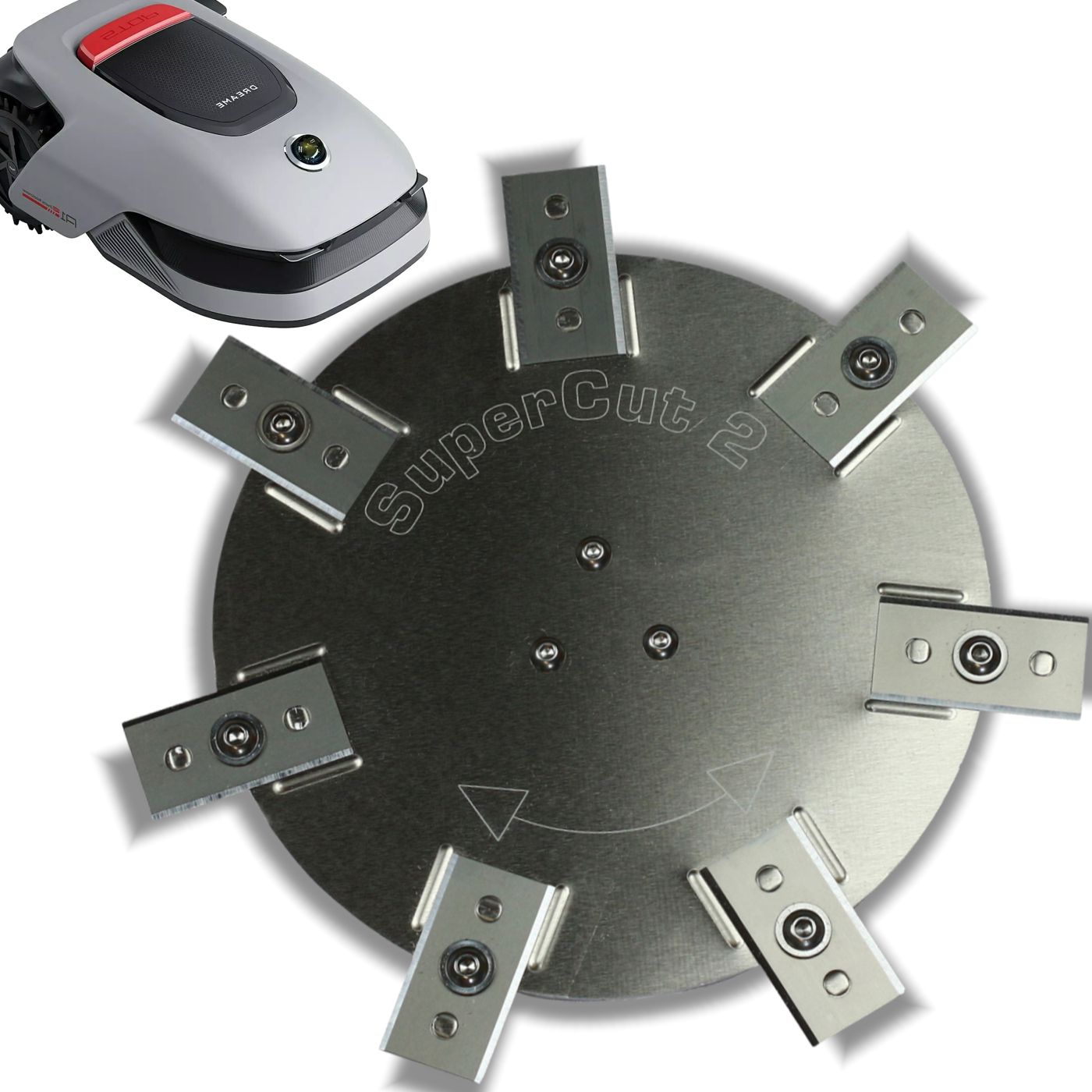Messerscheibe Dreame A1 und A2  Edelstahl / Aluminium - 7 feststehende Klingen